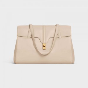 16 Celine Large Soft Bag In Smooth Calfskin Beige | CL-593267