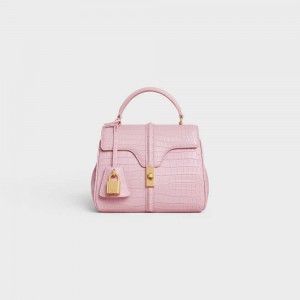 16 Celine Mini In Porosus Crocodile Rose Clair | CL-593274