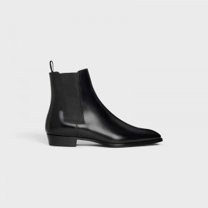 Botte Celine Drugstore Chelsea In Shiny Calfskin Noir | CL-591868