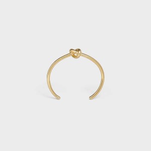 Bracelets Celine Knot Extra-thin In Brass With Gold Finish Doré | CL-592231