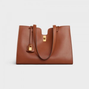 Cabas Celine 16 In Smooth Calfskin Marron | CL-593080