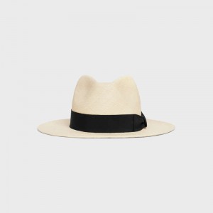 Chapeau Celine Fedora In Straw Beige | CL-591723