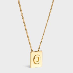 Colliers Celine Alphabet O In Brass With Gold Finish Doré | CL-592278