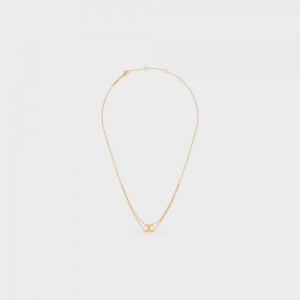 Colliers Celine Triomphe Suspended In Brass With Gold Finish Doré | CL-592247