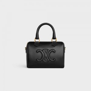 Cuir Triomphe Celine Small Boston In Smooth Calfskin Noir | CL-593148