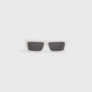 Lunette de Soleil Celine Monochroms 02 In Acetate Blanche | CL-591753