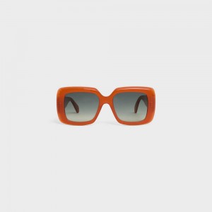 Lunette de Soleil Celine Square S263 In Acetate Rouge | CL-592375