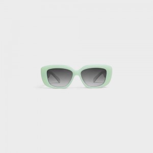 Lunette de Soleil Celine Triomphe 04 In Acetate Vert | CL-592393