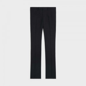 Pantalon Celine Dylan Tux In Mohair And Silk Noir | CL-592734