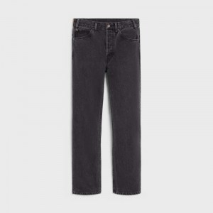 Pantalon Celine Kurt Jeans In Charcoal Wash Denim Grise Lavage | CL-592048