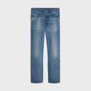 Pantalon Celine Kurt Jeans In Union Wash Denim Lavage | CL-592050