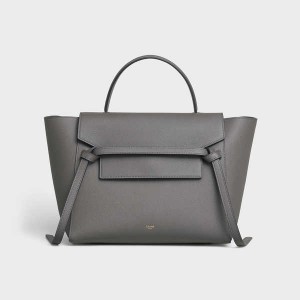 Sac Banane Celine Mini In Grained Calfskin Grise | CL-593065