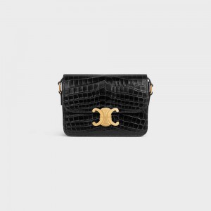 Triomphe Celine Teen Bag In Niloticus Crocodile Noir | CL-593208