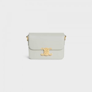 Triomphe Celine Teen Bag In Shiny Calfskin Beige Clair | CL-593205