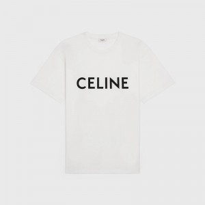 T-shirt Celine Loose In Coton Jersey Noir | CL-592139