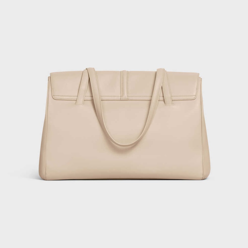 16 Celine Large Soft Bag In Smooth Calfskin Beige | CL-593267