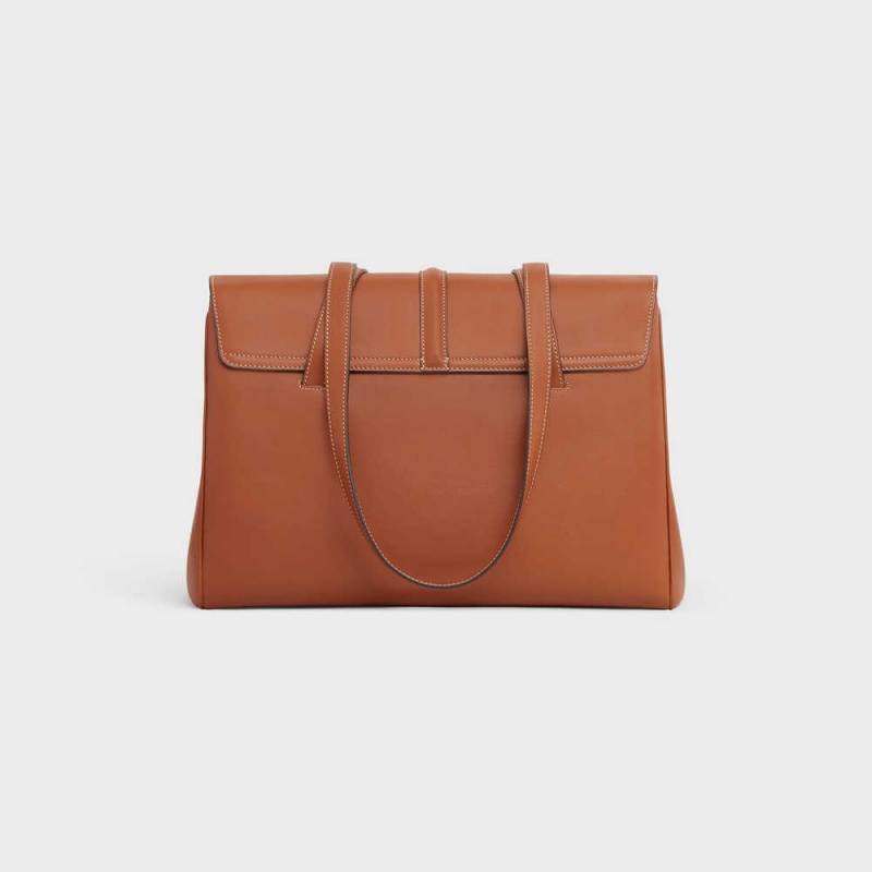 16 Celine Medium Soft Bag In Smooth Calfskin Marron | CL-593264