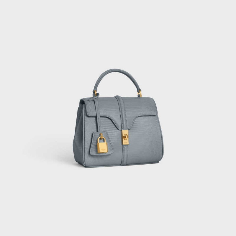 16 Celine Mini In Lizard Bleu Grise | CL-593273