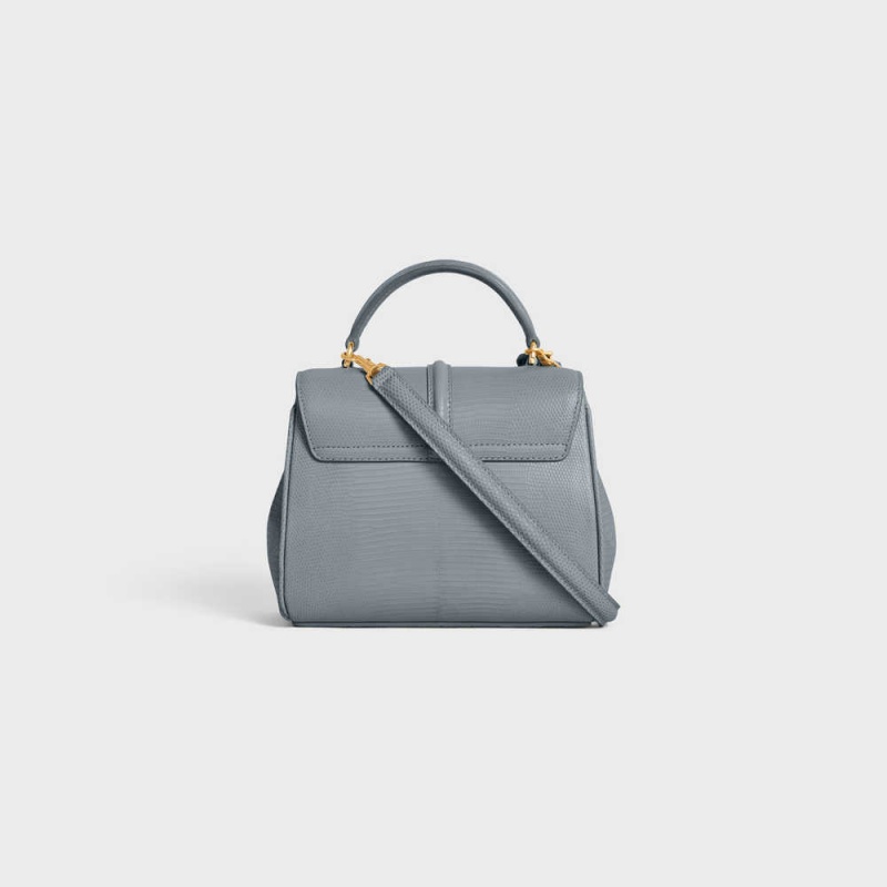 16 Celine Mini In Lizard Bleu Grise | CL-593273