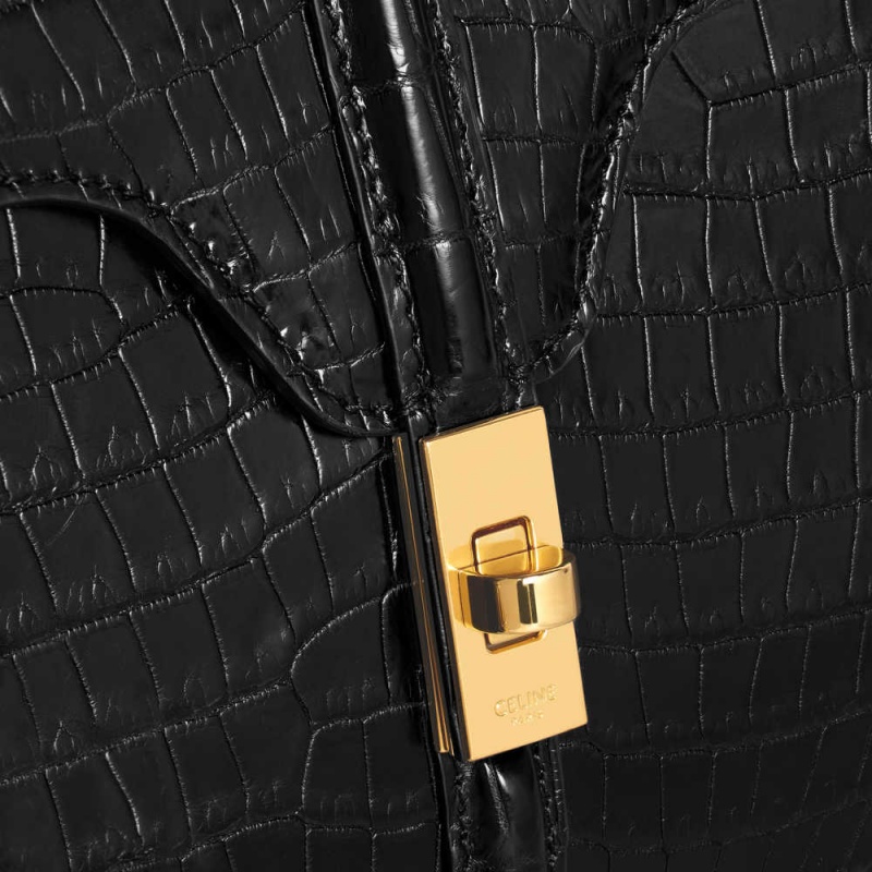 16 Celine Mini In Porosus Crocodile Noir | CL-593272