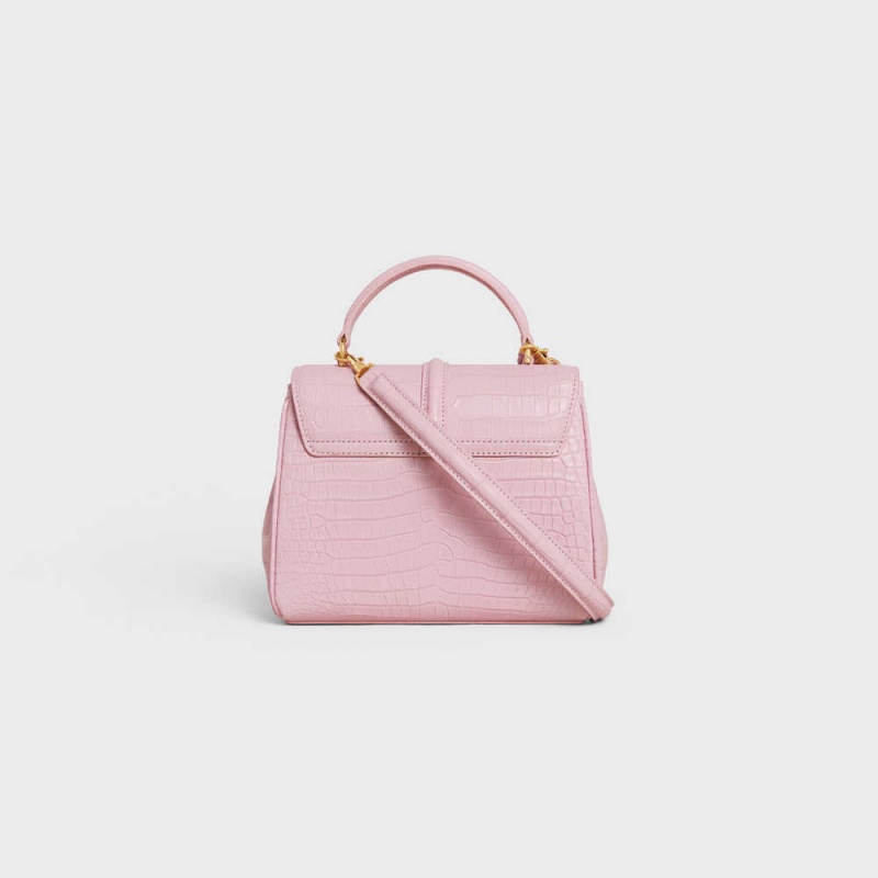 16 Celine Mini In Porosus Crocodile Rose Clair | CL-593274