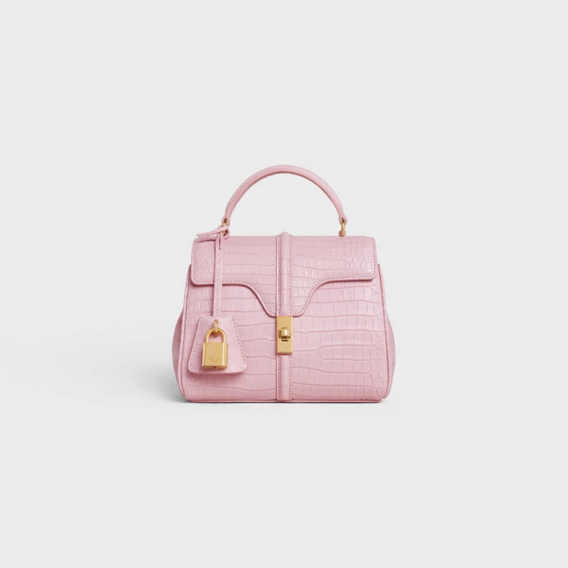 16 Celine Mini In Porosus Crocodile Rose Clair | CL-593274