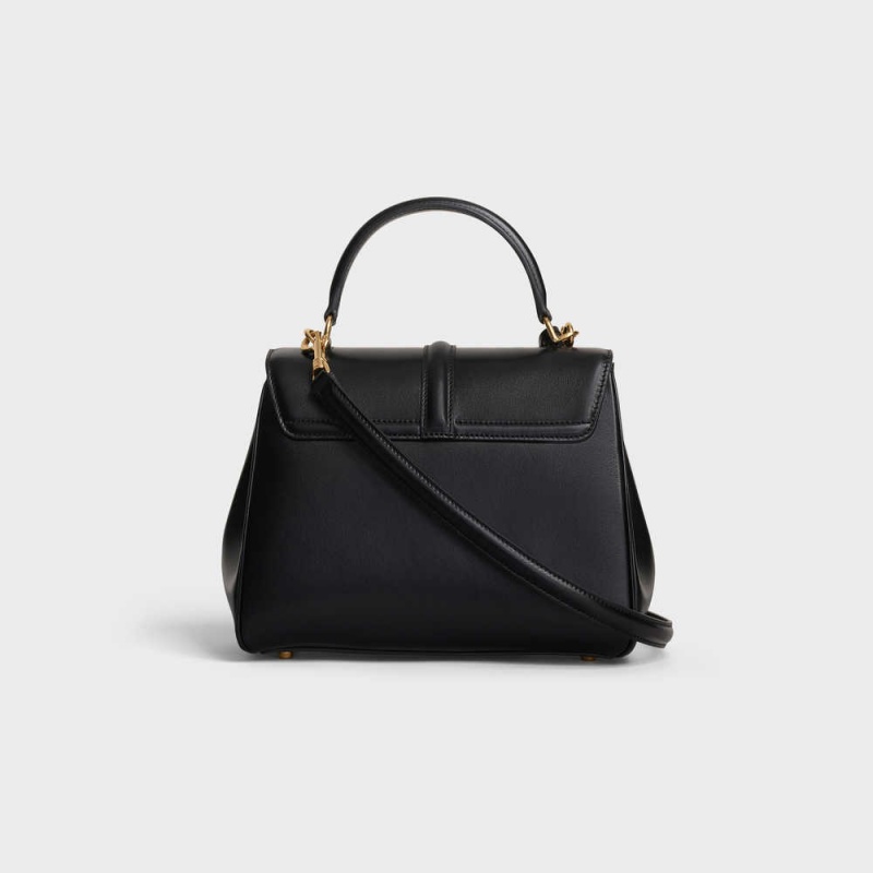 16 Celine Small Bag In Satinated Calfskin Noir | CL-593275