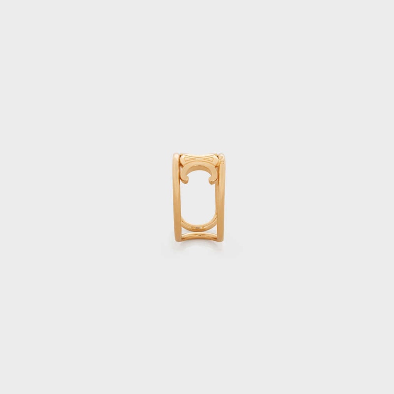 Bagues Celine Triomphe In Brass With Gold Finish Doré | CL-592187