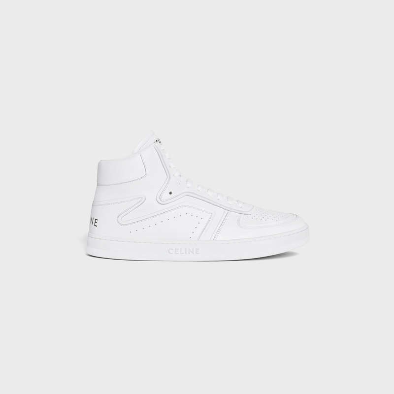 Basket Celine C01 Z Trainer High In Calfskin Blanche | CL-591911