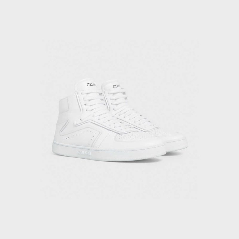 Basket Celine C01 Z Trainer High In Calfskin Blanche | CL-592541