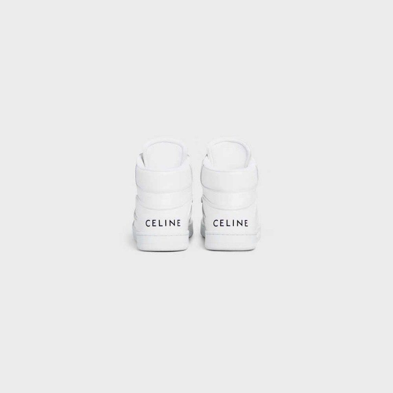 Basket Celine C01 Z Trainer High In Calfskin Blanche | CL-592541