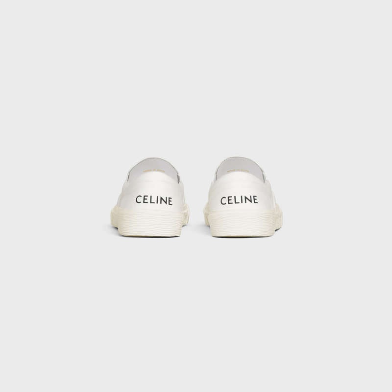 Basket Celine Elliot Slip-on In Tela Blanche | CL-591914