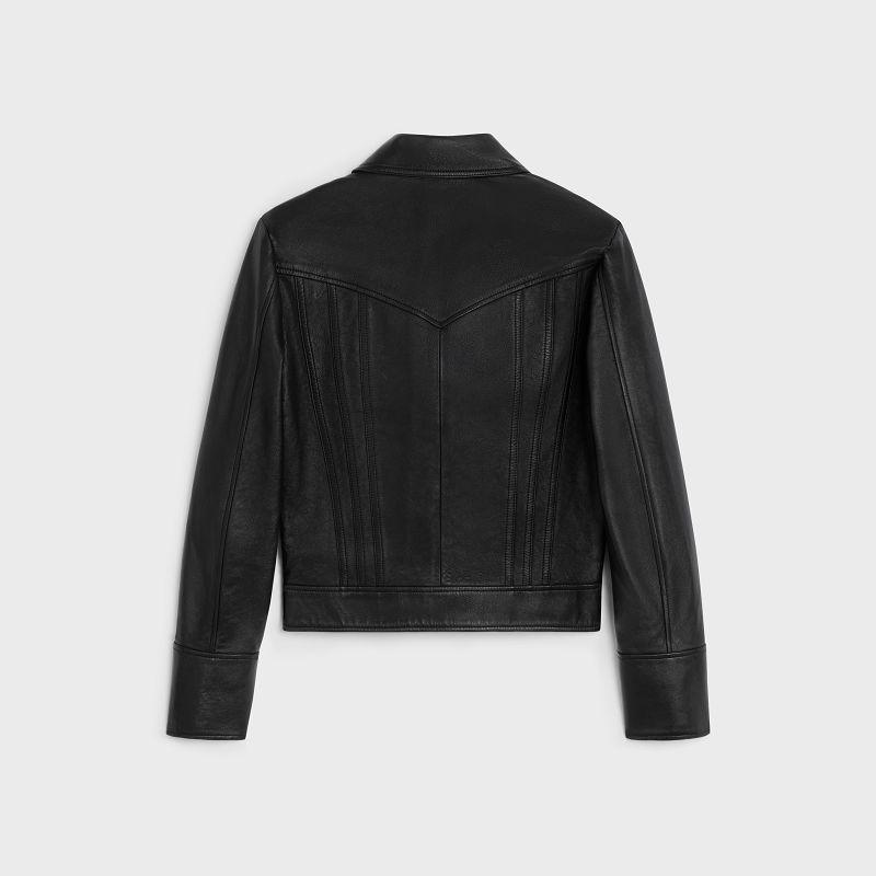 Blousons Celine Droit Blouson In Soft Noir | CL-591968