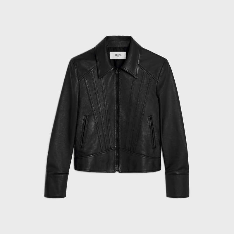 Blousons Celine Droit Blouson In Soft Noir | CL-591968