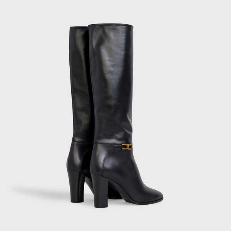 Botte Celine Claude In Calfskin Noir | CL-592494