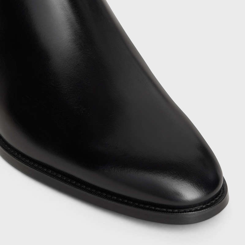 Botte Celine Drugstore Chelsea In Shiny Calfskin Noir | CL-591868