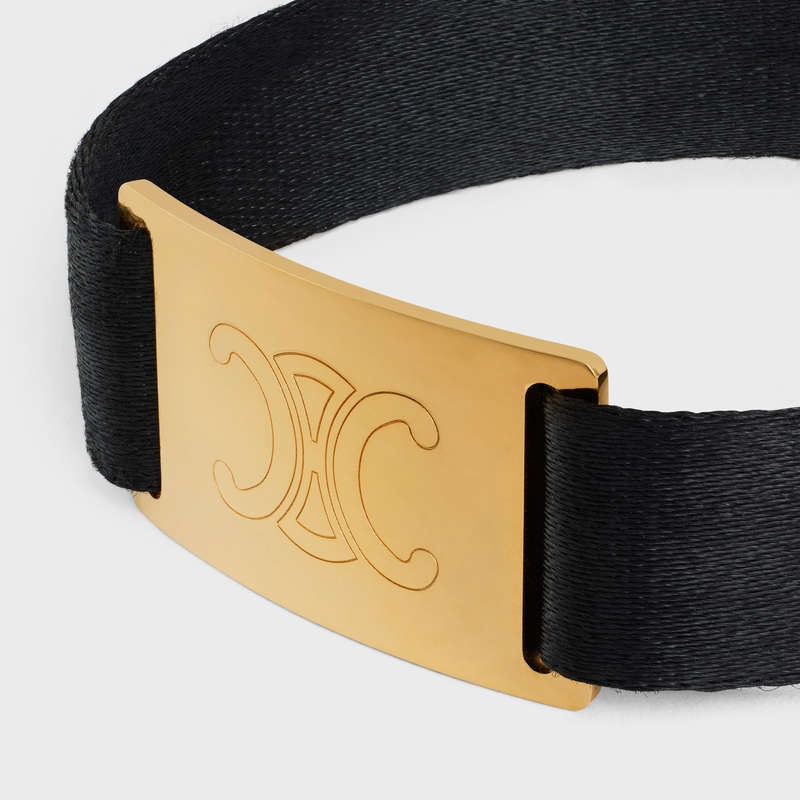 Bracelets Celine At The Wiltern In Brass With Gold Finish And Polyester Doré Noir | CL-591650