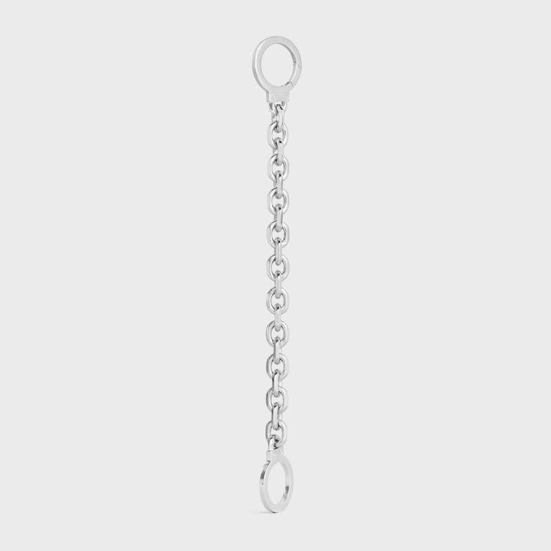 Bracelets Celine ChaîNe Triomphe Golden Handcuff In Sterling Silver With Rhodium Finish Argent | CL-591657