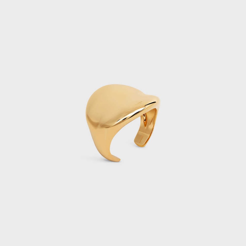 Bracelets Celine Formes Abstraites Cosmos Cuff In Brass With Gold Finish Doré | CL-592226