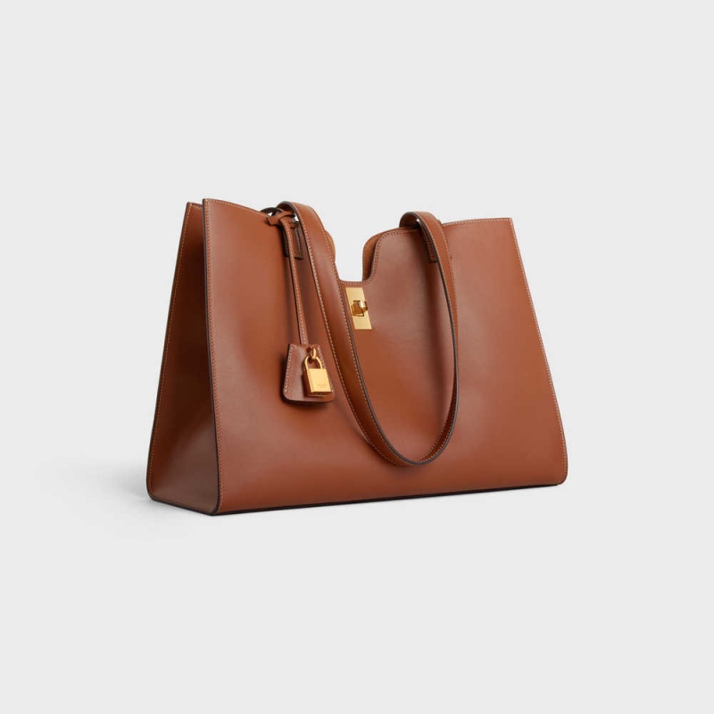 Cabas Celine 16 In Smooth Calfskin Marron | CL-593080