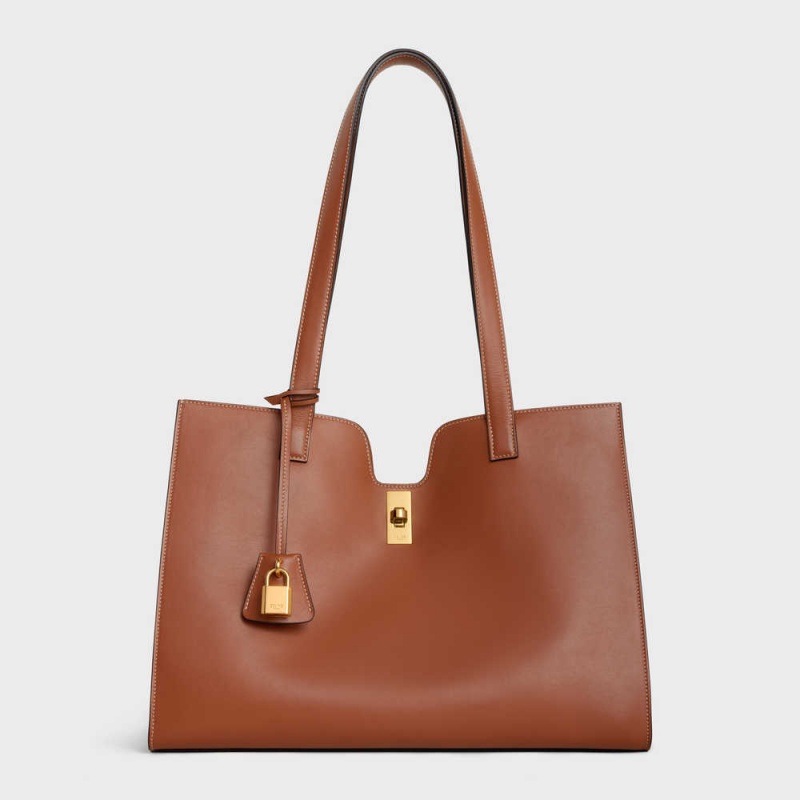 Cabas Celine 16 In Smooth Calfskin Marron | CL-593080