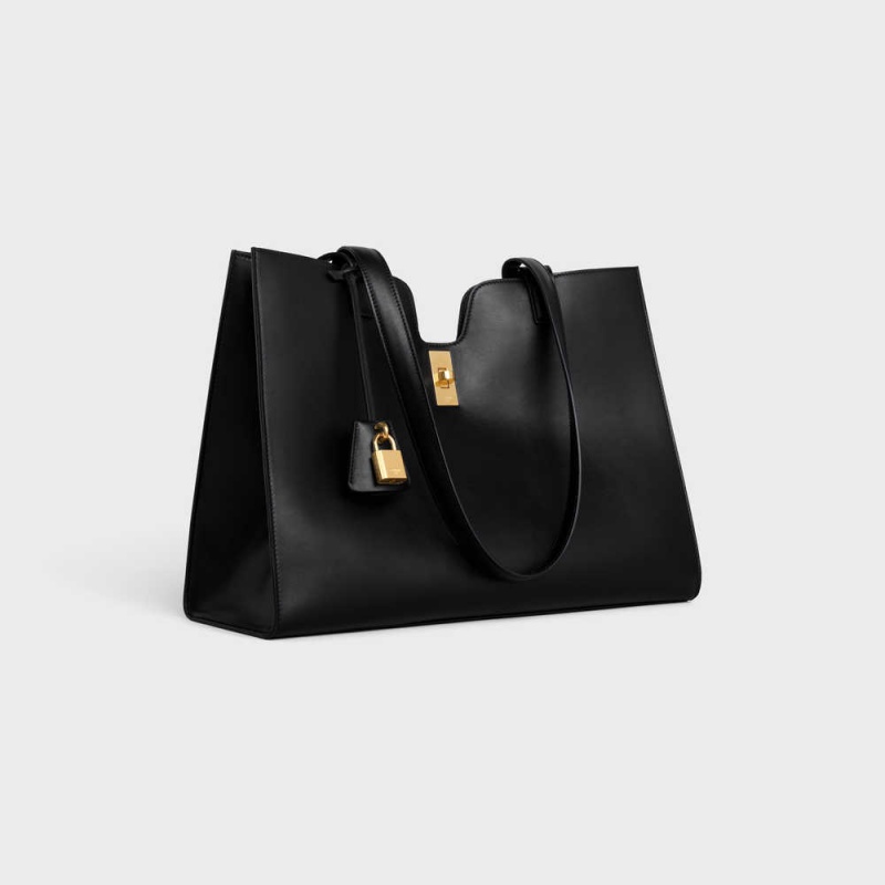 Cabas Celine 16 In Smooth Calfskin Noir | CL-593079