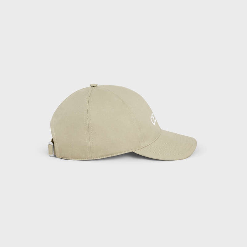 Casquette Celine Baseball In Coton Beige | CL-591694