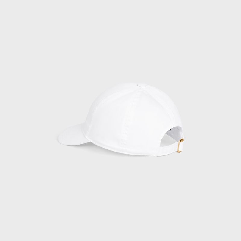 Casquette Celine Baseball In Coton Blanche | CL-591695