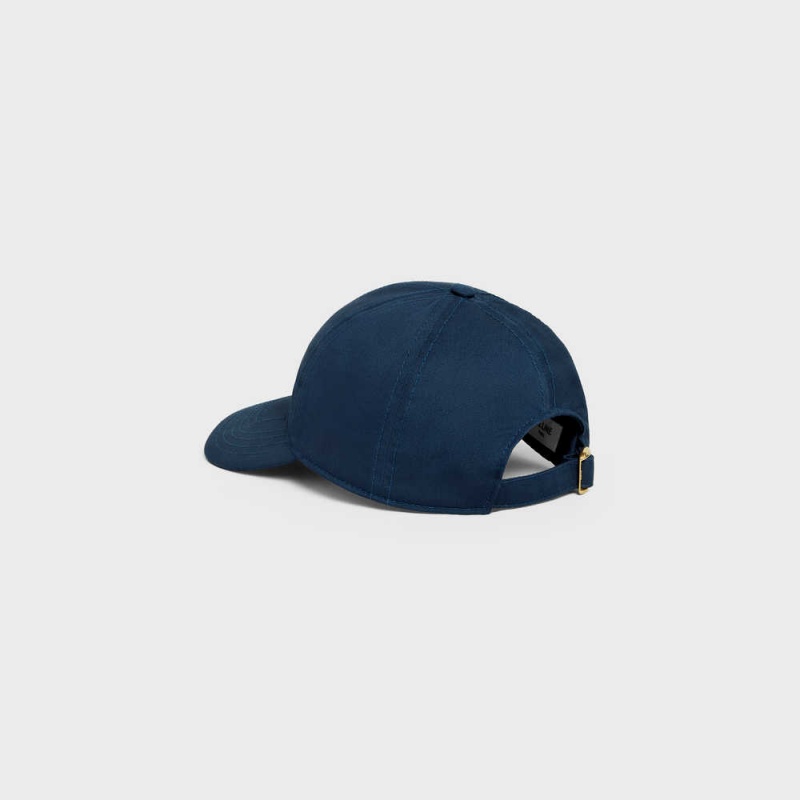 Casquette Celine Baseball In Coton Bleu | CL-592363