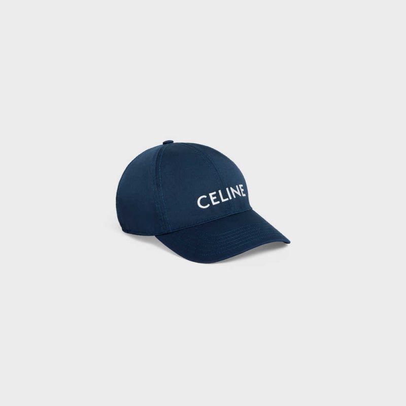 Casquette Celine Baseball In Coton Bleu | CL-592363