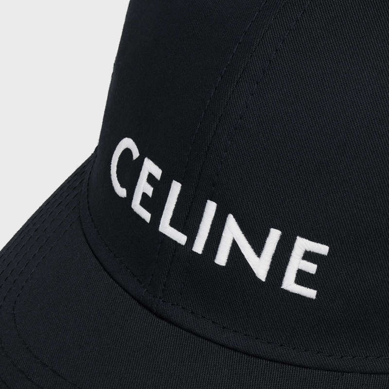 Casquette Celine Baseball In Coton Noir | CL-591688