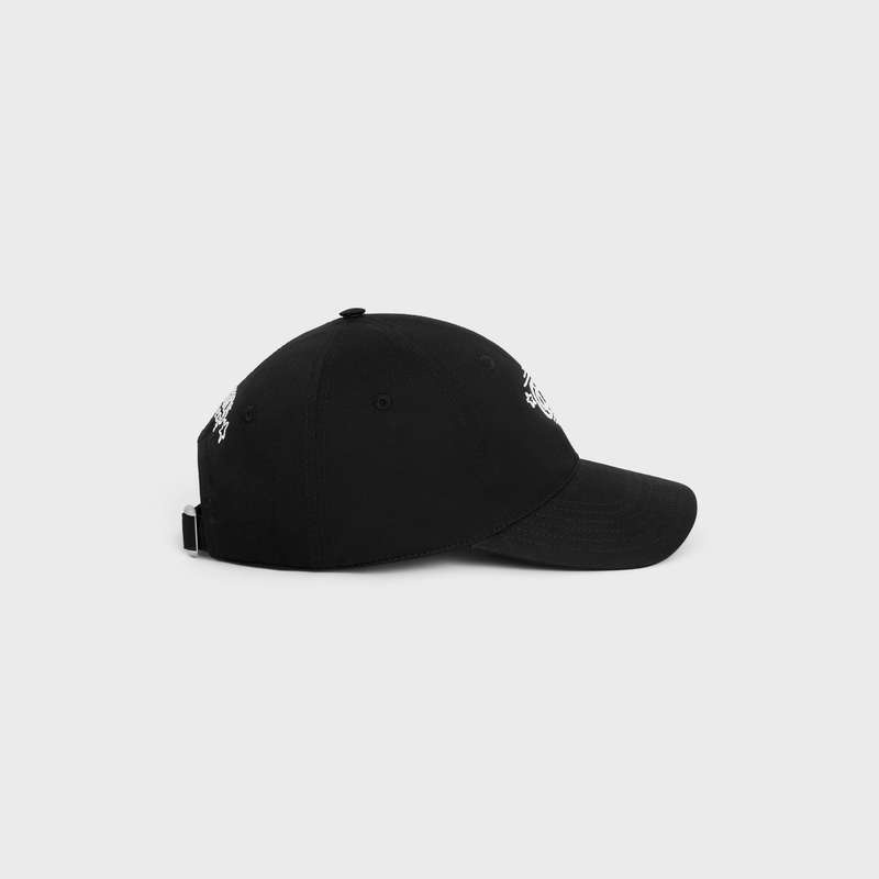 Casquette Celine Wiltern Baseball In Coton Noir | CL-591687