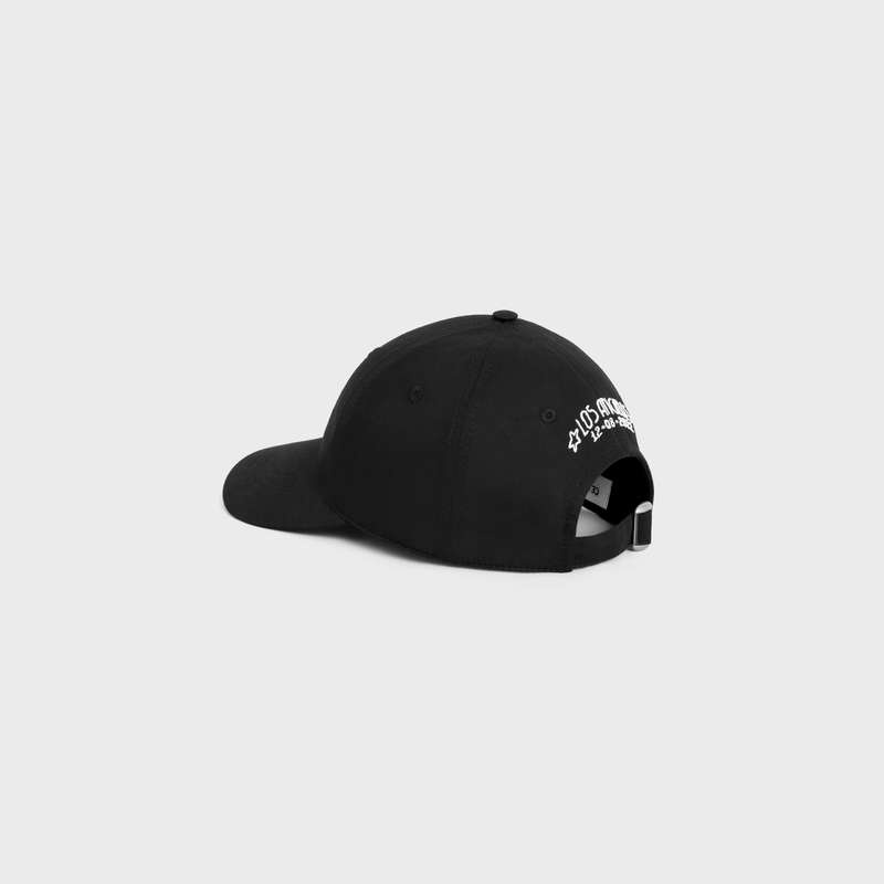 Casquette Celine Wiltern Baseball In Coton Noir | CL-591687