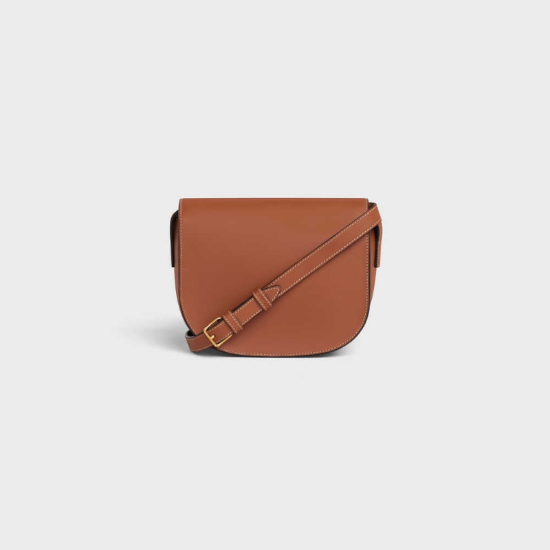 Cuir Triomphe Celine Folco In Smooth Calfskin Marron | CL-593157